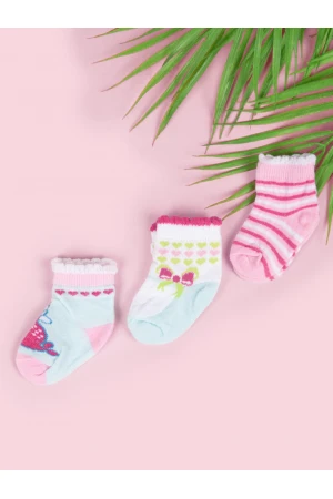 طقم جوارب مواليد- 3 قطع
