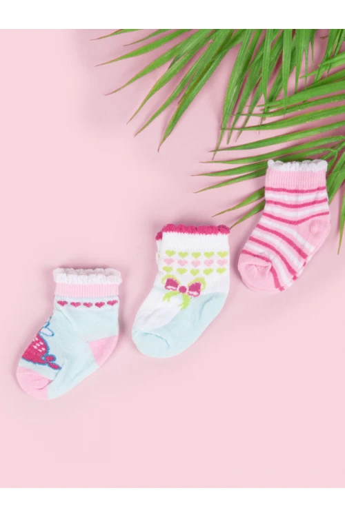 طقم جوارب مواليد- 3 قطع