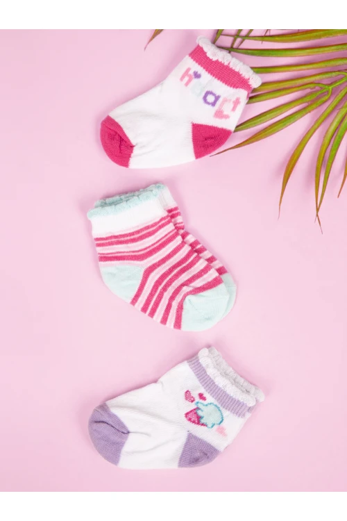 طقم جوارب مواليد - 3 قطع