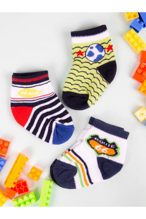طقم جوارب مواليد - 3 قطع