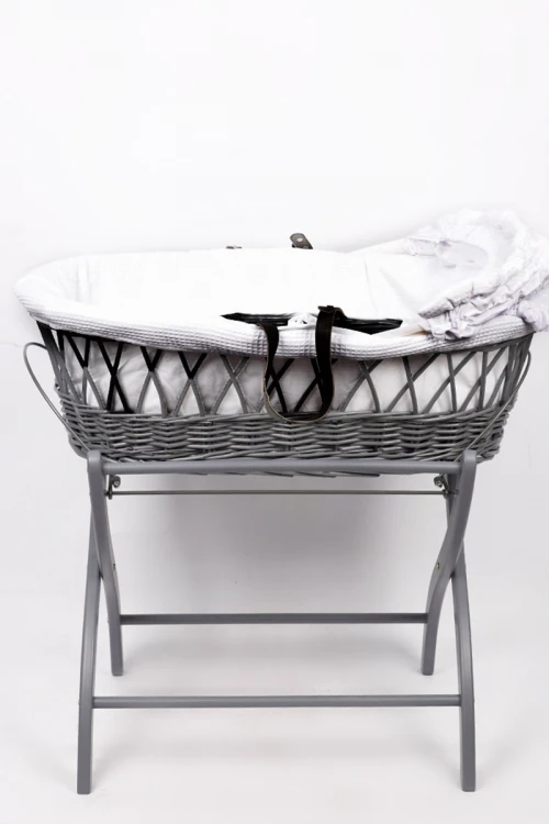 سرير مهد سلة موسى مع مفرش  وحامل