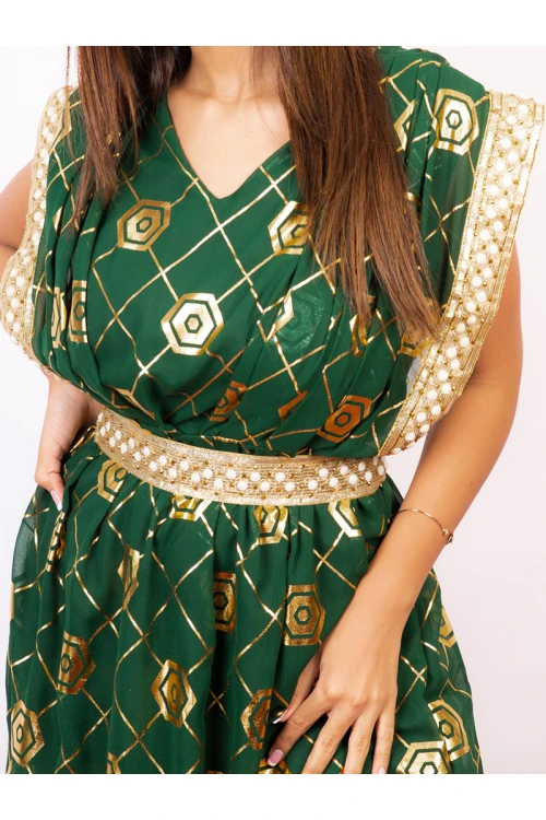 فستان يوم التأسيس بقصة يد مميزة