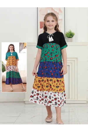 قميص تراثي بناتي متعدد الألوان