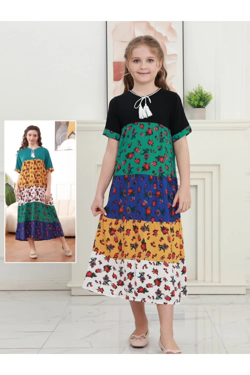 قميص تراثي بناتي متعدد الالوان