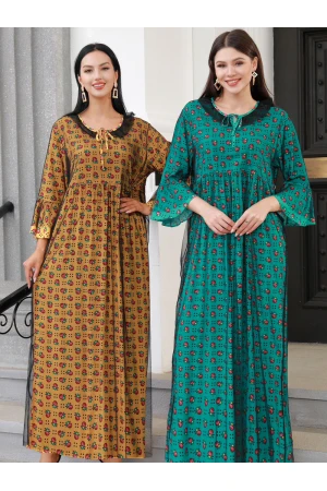 جلابية تراثية بطبعات