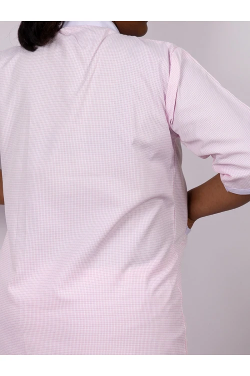 زي عاملات بياقة عالية و سحاب مع جيب