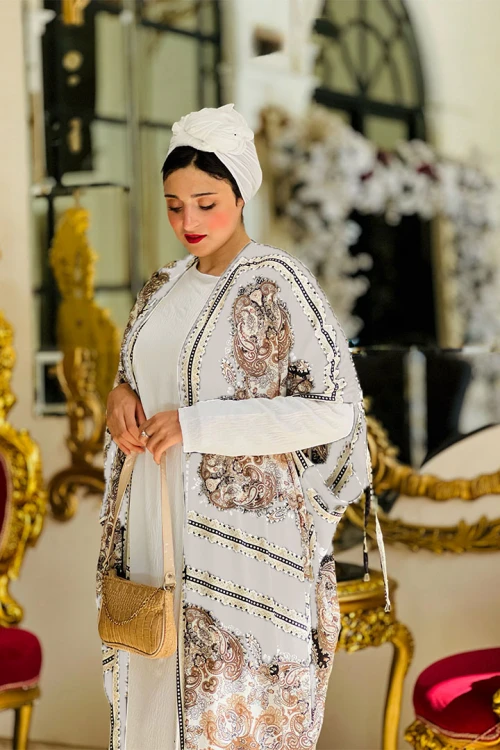 طقم نسائي قطعتين اكمام طويلة