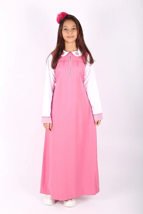 مريول مع قميص قطعة واحده سحاب أمامي و جيوب مخفية