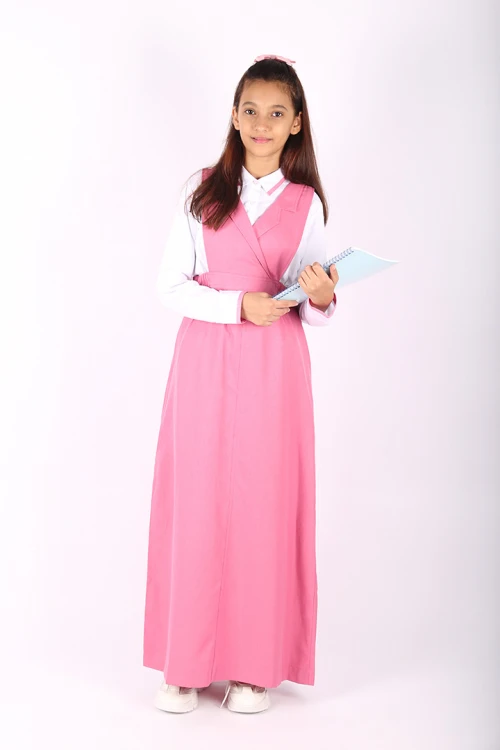 مريول فقط ياقه كبيرة و حزام مطاط