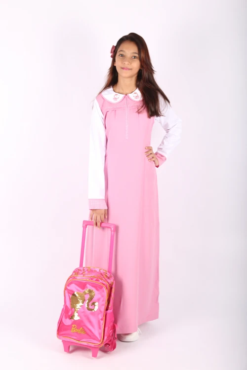 مريول مع قميص قطعة واحده سحاب أمامي و جيوب أماميه