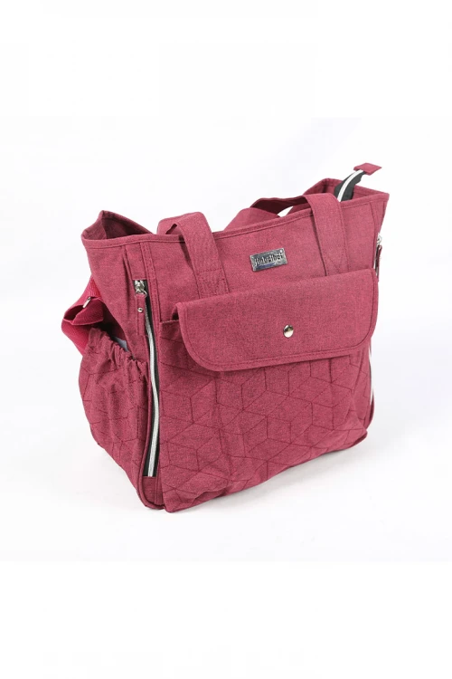 حقيبة مواليد جيوب أمامية وسحاب مغلق