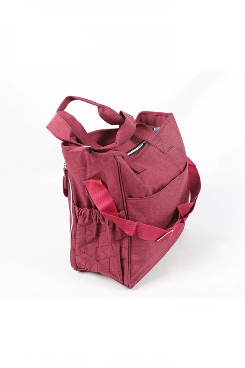 حقيبة مواليد جيوب أمامية وسحاب مغلق