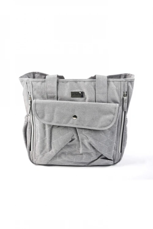 حقيبة مواليد جيوب أمامية وسحاب مغلق