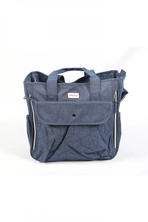 حقيبة مواليد جيوب أمامية وسحاب مغلق