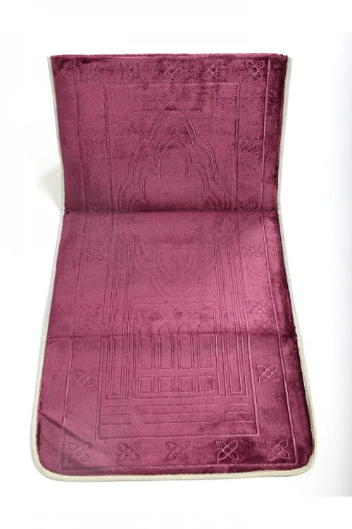 سجادة صلاة كرسي مخمل مزخرفة