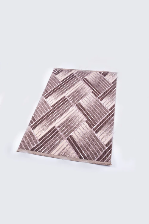 سجاد خطوط متداخلة لون بني مقاس 180*120