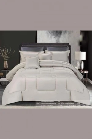 لحاف سرير نفرين قماش مايكروفيبر 8 قطع مقاس 220*240 