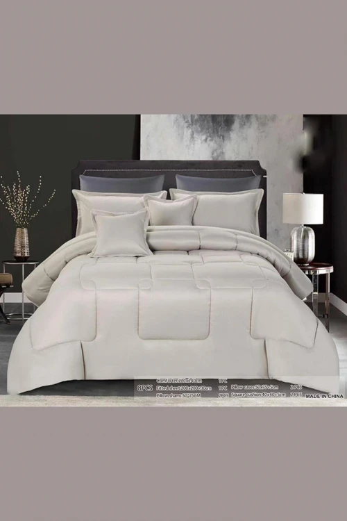 لحاف سرير نفرين قماش مايكروفيبر 8 قطع مقاس 220*240