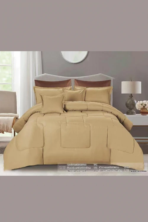 لحاف سرير نفرين قماش مايكروفيبر 8 قطع مقاس 220*240