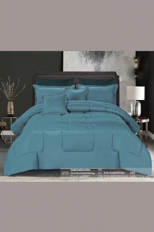 لحاف سرير نفرين قماش مايكروفيبر 8 قطع مقاس 220*240