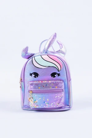 حقيبة أطفال ظهر يونيكورن متعددة الجيوب
