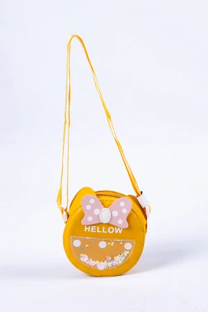 حقيبة اطفال كتف فيونكة جيب ترتر 