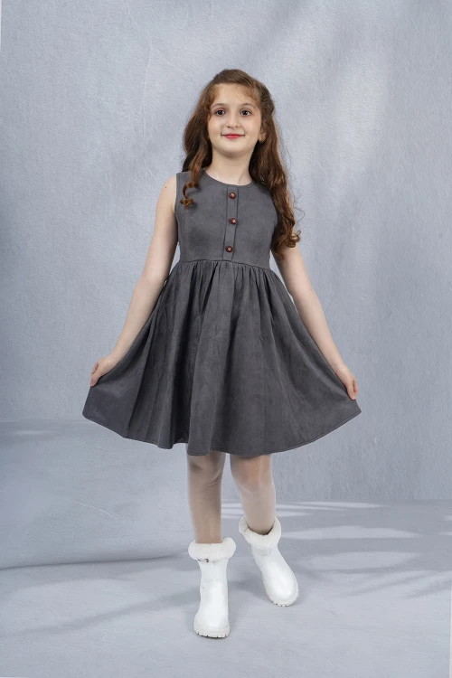 طقم بناتي شتوي جاكيت كاروهات