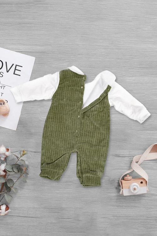 أفرول بناتي شتوي بلونين قميص بياقة مع شيال بفيونكة وأزرار إغلاق