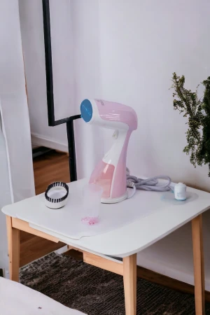 مكواة ملابس بخار مسكة يد ماركة دينكس مع الملحقات فرشاة و كوب قياس  1500وات 