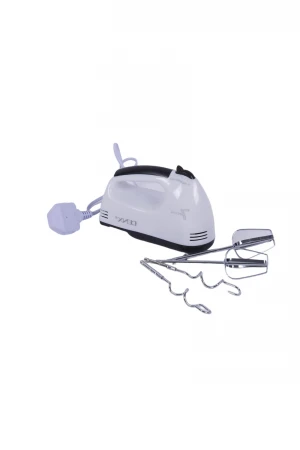 خفاقة يدوية كهربائية ماركة دينكس مع الملحقات مضربان أبيض و قضيبان تحريك 260 وات 