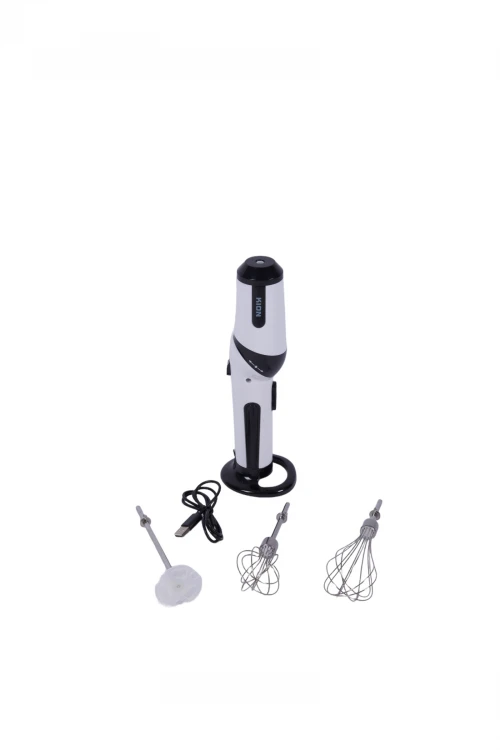 مضرب خفق يدوي 3 في 1 قابل للشحن مع الملحقات ماركة كيون 2200 مللي أمبير