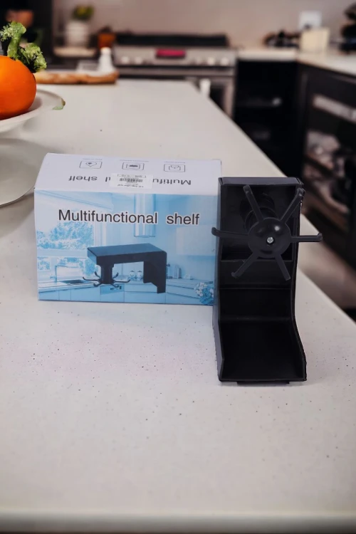 حامل أدوات حائط بخطاف دوار للمطبخ استخدامات متعددة