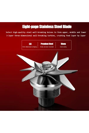 خلاط كهربائي9 سرعات متعدد الاستخدام سعة 2 لتر 4500 واط