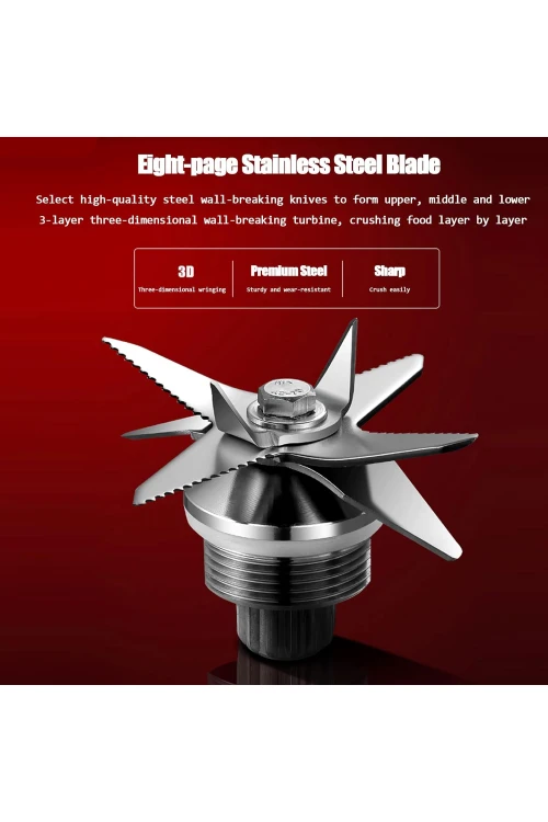 خلاط كهربائي9 سرعات متعدد الاستخدام سعة 2 لتر 4500 واط