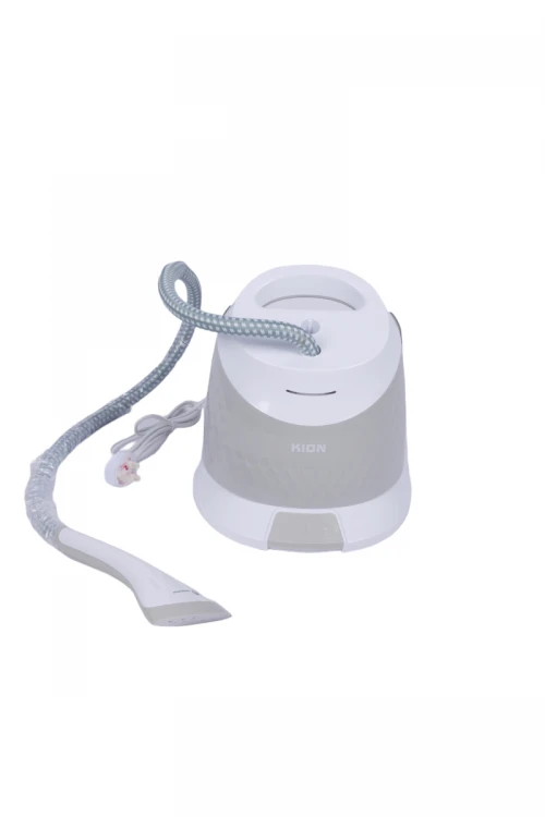 مكواة بخار ملابس عمودية لون ابيض قدرة 1800 واط مع ملحقاتها