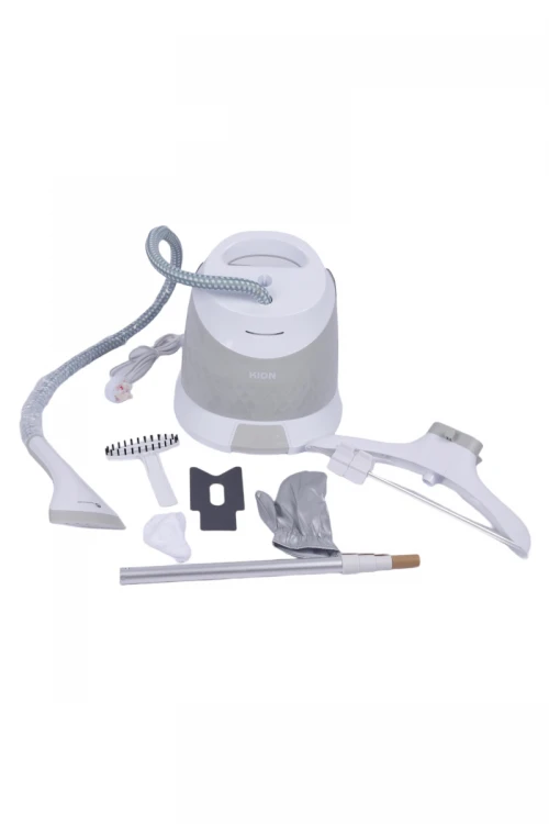 مكواة بخار ملابس عمودية لون ابيض قدرة 1800 واط مع ملحقاتها