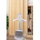 مكواة بخار ملابس عمودية لون ابيض قدرة 1800 واط مع ملحقاتها