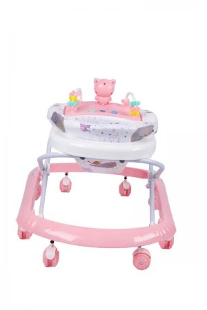 مشاية اطفال بعجلات قابلة للطي لتعلم المشي مدمجة مع العاب ترفيهية