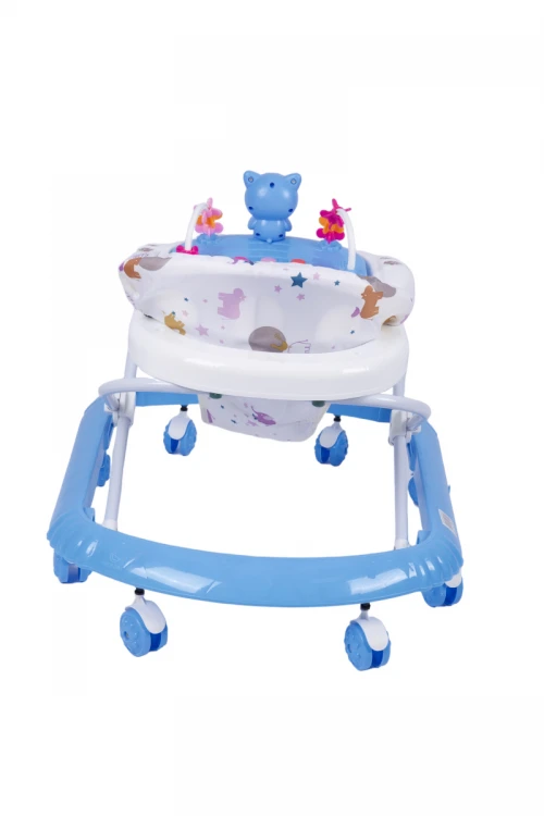 مشاية اطفال بعجلات قابلة للطي لتعلم المشي مدمجة مع العاب ترفيهية