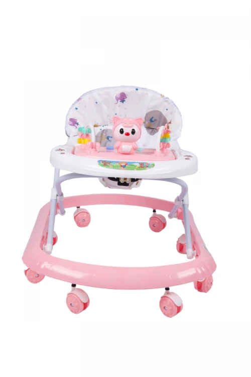 مشاية اطفال بعجلات قابلة للطي لتعلم المشي مدمجة مع العاب ترفيهية