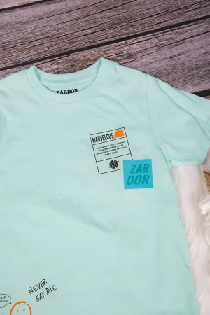 تي شيرت ولادي لون  تيفاني 