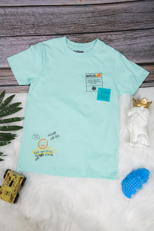 تي شيرت ولادي لون  تيفاني