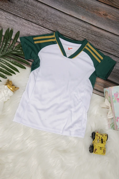 طقم ولادي رياضي قطعتين تي شيرت أكمام قصيرة و بنطلون طويل بمطاط من الخصر