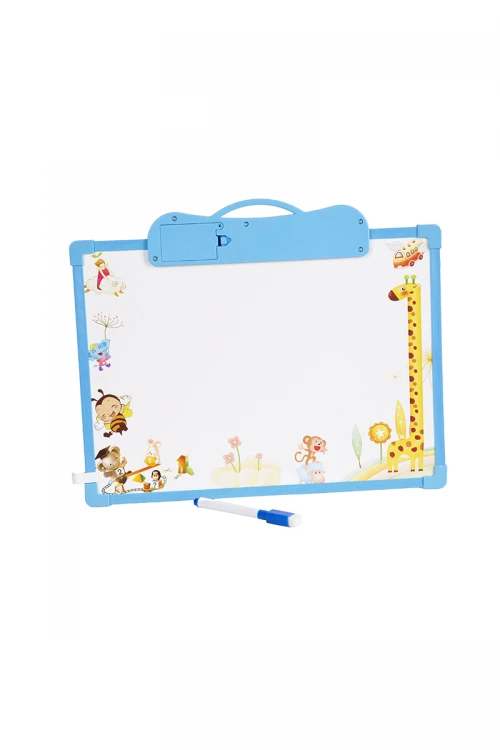 سبورة تعليمية للأطفال بجهتين مختلفة مع قلم وممحاه