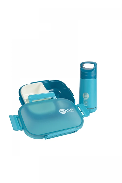 حافظة طعام من البلاستيك  مع حافظة مشروب بارد حار