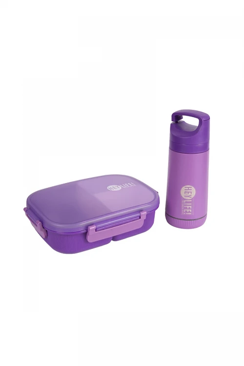 حافظة طعام من البلاستيك  مع حافظة مشروب بارد حار