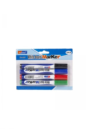 أقلام سبورة 4 حبات متعددة الألوان