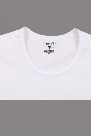 فانيلة داخلية سادة بياقة مستديرة 