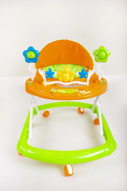 مشاية اطفال بعجلات  قابلة للطي لتعلم المشي مدمجة مع العاب ترفيهية