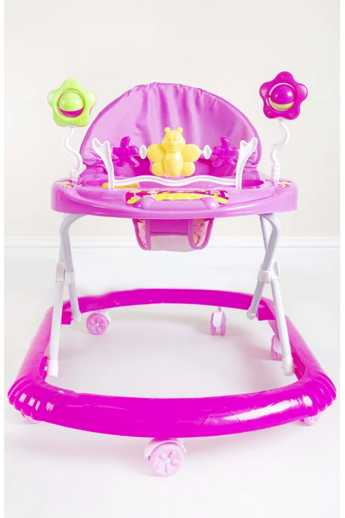 مشاية اطفال بعجلات  قابلة للطي لتعلم المشي مدمجة مع العاب ترفيهية